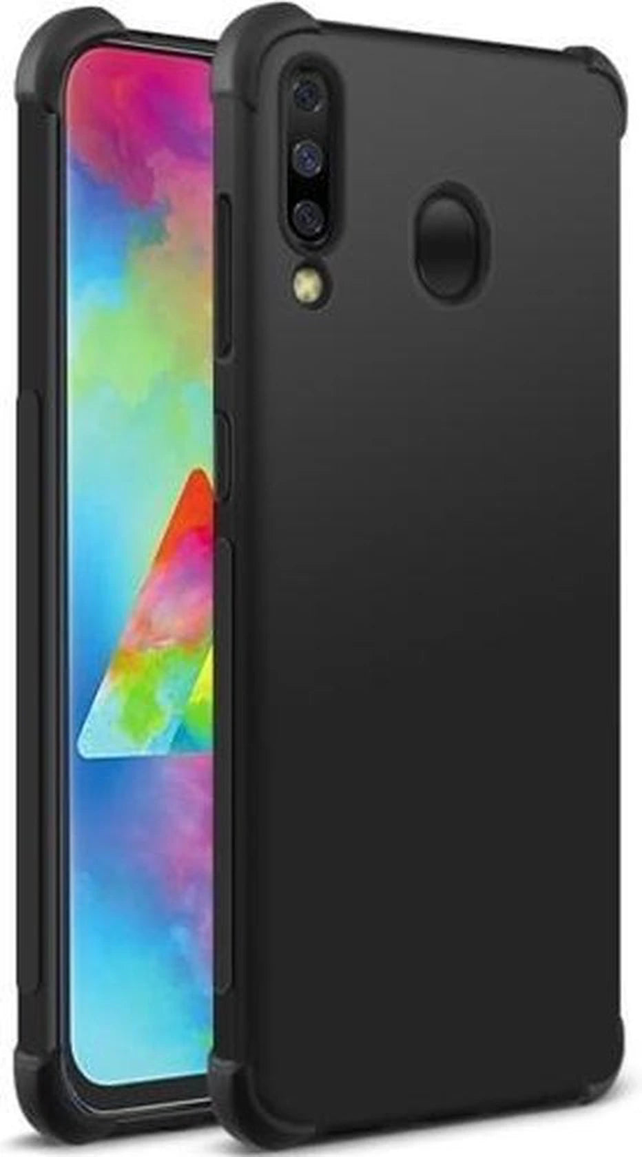 Shockproof Soft TPU hoesje zwart Silicone Case Geschikt voor: Samsung Galaxy A40