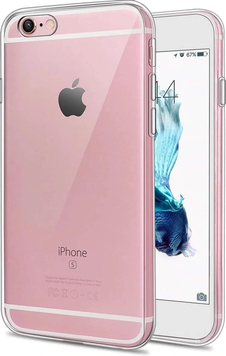 iPhone 6/6S Hoesjes – Transparante TPU Siliconen Backcover – Soft Case – Schokabsorberend-Ilumina Benelux