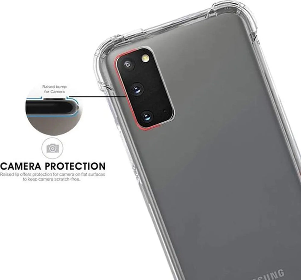 Samsung Galaxy S20 Hoesjes – Siliconen Backcover – Schokbestendig – Flexibel – Transparant-Ilumina Benelux