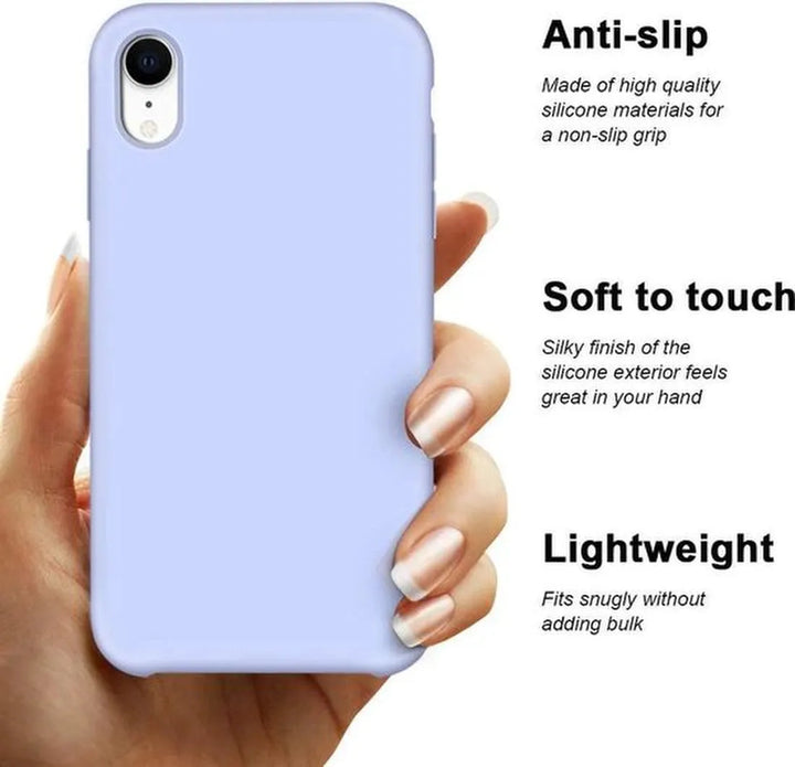 iPhone XS Max Hoesjes – Siliconen Backcover – Soft Silicone – Paars-Ilumina Benelux