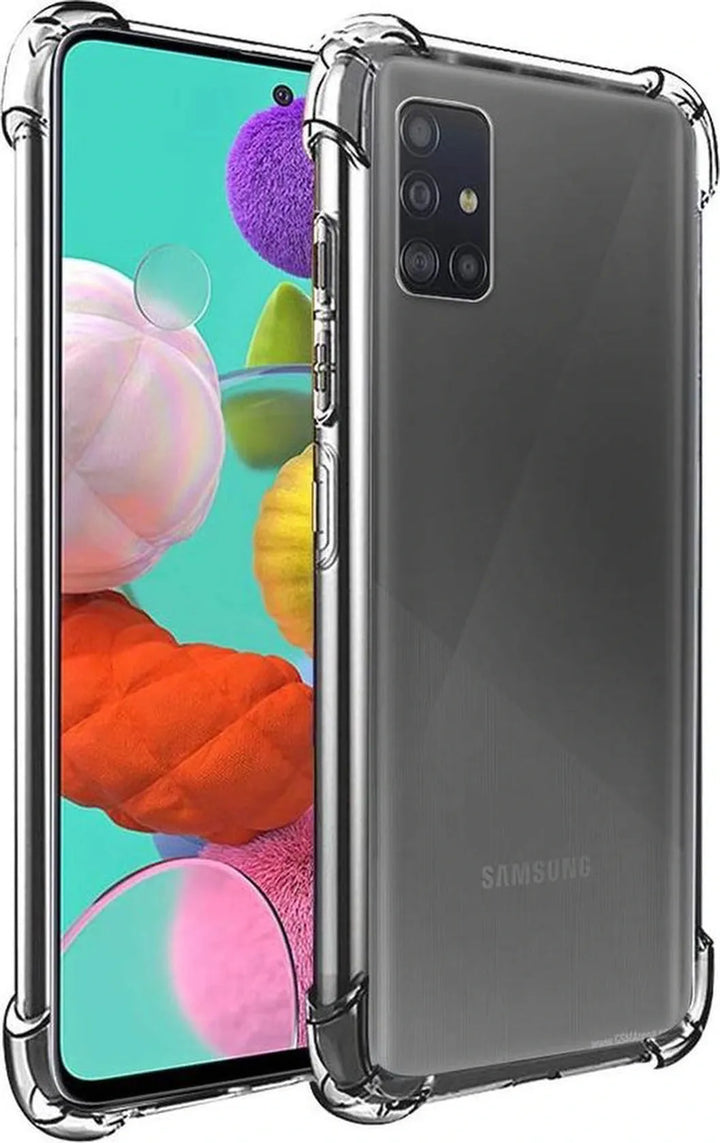 Samsung Galaxy A51 Hoesjes – Transparante Siliconen Backcover – Flexibel – Schokbestendig-Ilumina Benelux