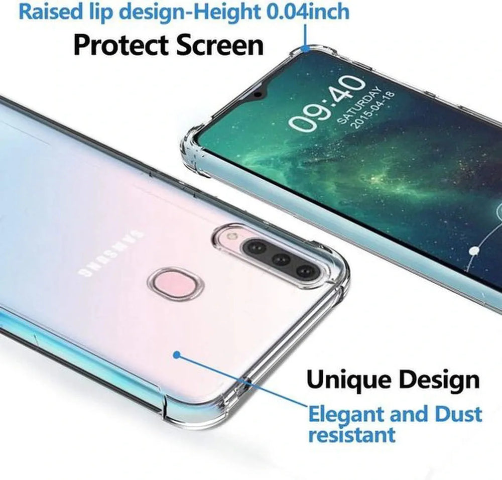 Samsung Galaxy A20S Hoesjes – Siliconen Backcover – Schokbestendig – Flexibel – Transparant-Ilumina Benelux