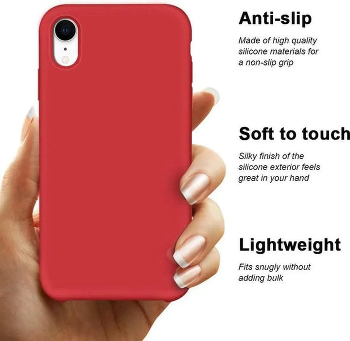 iPhone XS Max Hoesjes – Siliconen Backcover – Soft Silicone – Rood-Ilumina Benelux