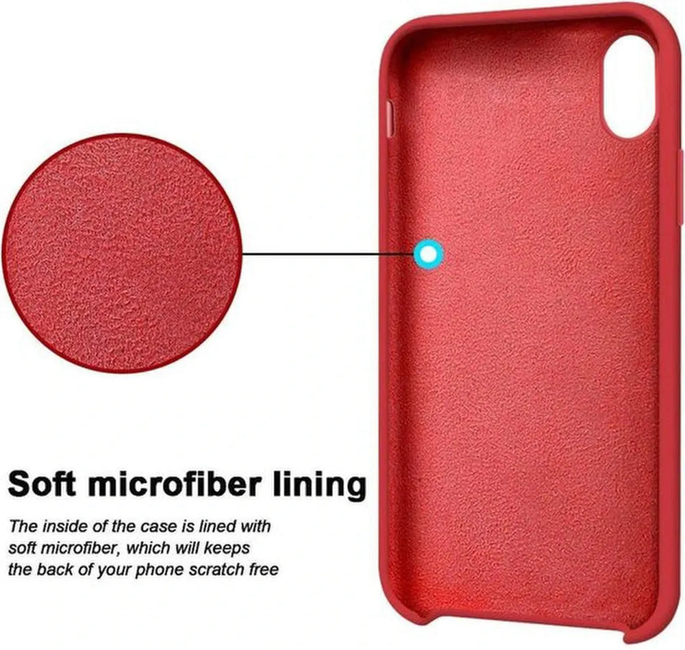 iPhone XS Max Hoesjes – Siliconen Backcover – Soft Silicone – Rood-Ilumina Benelux