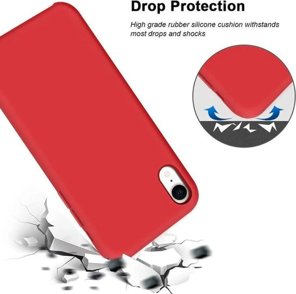 iPhone XS Max Hoesjes – Siliconen Backcover – Soft Silicone – Rood-Ilumina Benelux