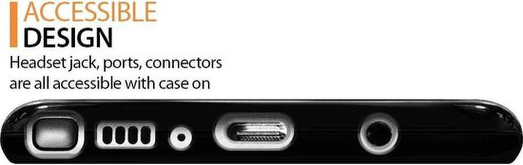 Flexibele achterkant Silicone hoesje zwart Geschikt voor: Samsung Galaxy Note 10