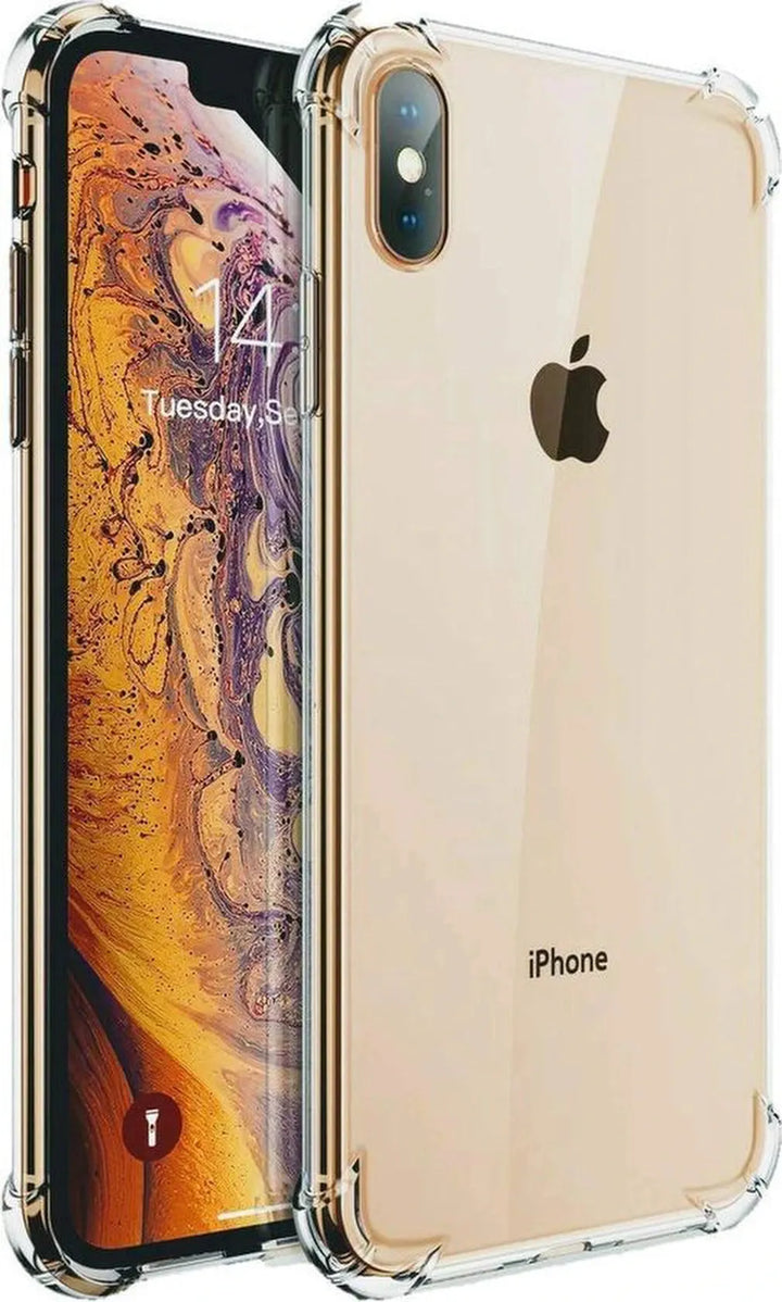iPhone X / XS Hoesjes – Soft TPU Siliconen Backcover – Schokbestendig – Transparant-Ilumina Benelux