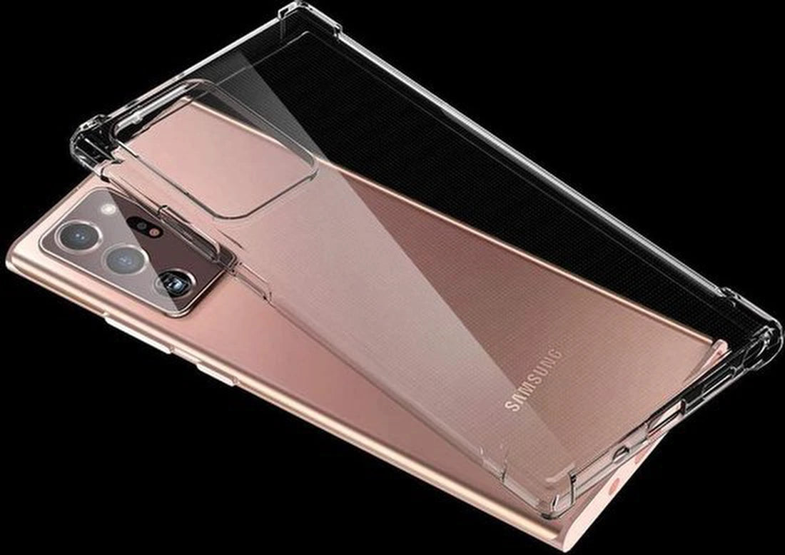 Shockproof Silicone hoesje Geschikt voor: Samsung Galaxy Note 20 - Transparant