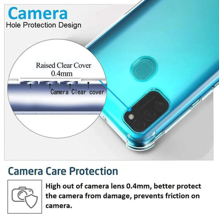 Samsung Galaxy M21 Hoesjes – Siliconen Backcover – Schokbestendig – Flexibel – Transparant-Ilumina Benelux