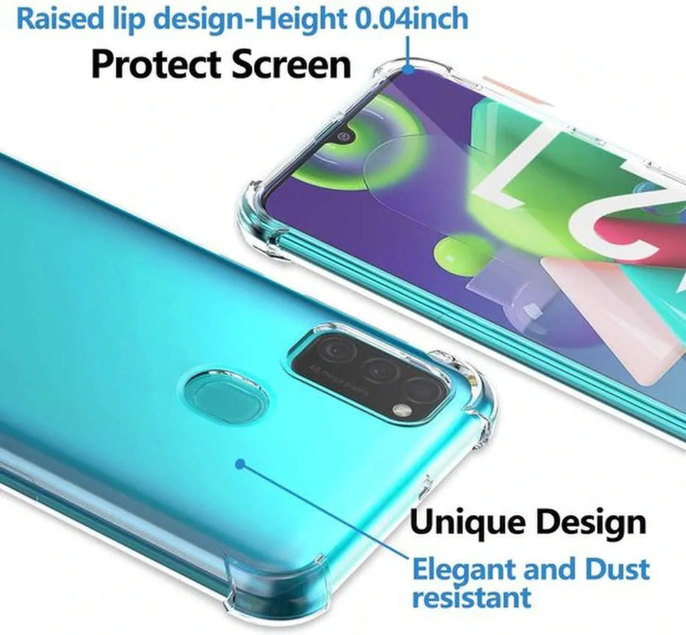 Samsung Galaxy M21 Hoesjes – Siliconen Backcover – Schokbestendig – Flexibel – Transparant-Ilumina Benelux