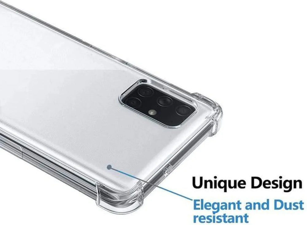 Samsung Galaxy A21S Hoesjes – Transparante Siliconen Backcover – Flexibel – Schokbestendig-Ilumina Benelux