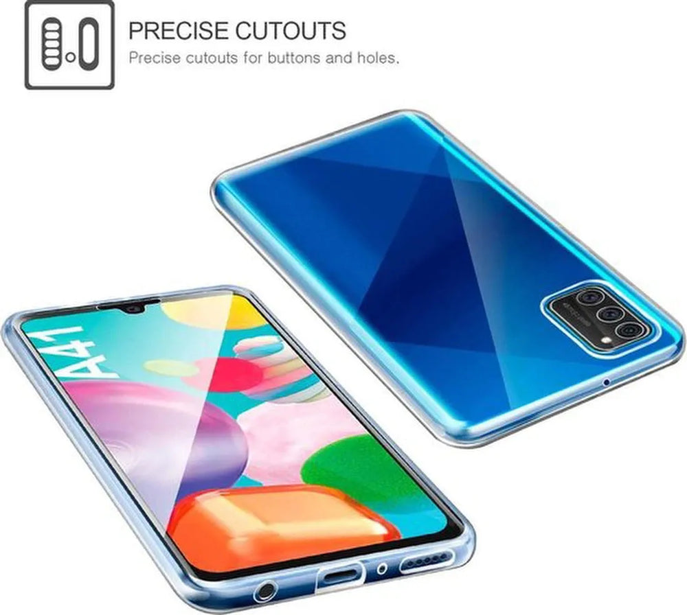 Samsung Galaxy A41 Hoesjes – Backcover – Beschermende Hardcase – Zwart-Ilumina Benelux