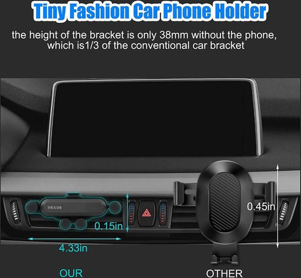 Telefoonhouder auto – Universeel – Stevige Klem – Zwart – This Is One-Telefoonhouders-Ilumina Benelux