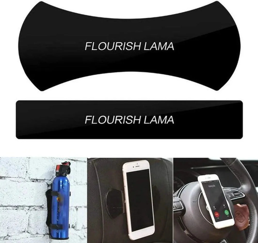 Telefoonhouder auto – Siliconen antislip sticker pad – Voor dashboard & bureau – Herbruikbaar – Zwart-Ilumina Benelux