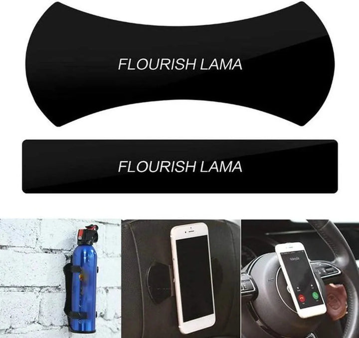 Telefoonhouder auto – Siliconen antislip sticker pad – Voor dashboard & bureau – Herbruikbaar – Zwart-Ilumina Benelux