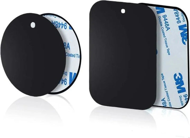 Magnetische Plaatje – Geschikt voor Smartphone Autohouder – Met 3M Plakstrip – Sterke Magneet – Zwart-Ilumina Benelux