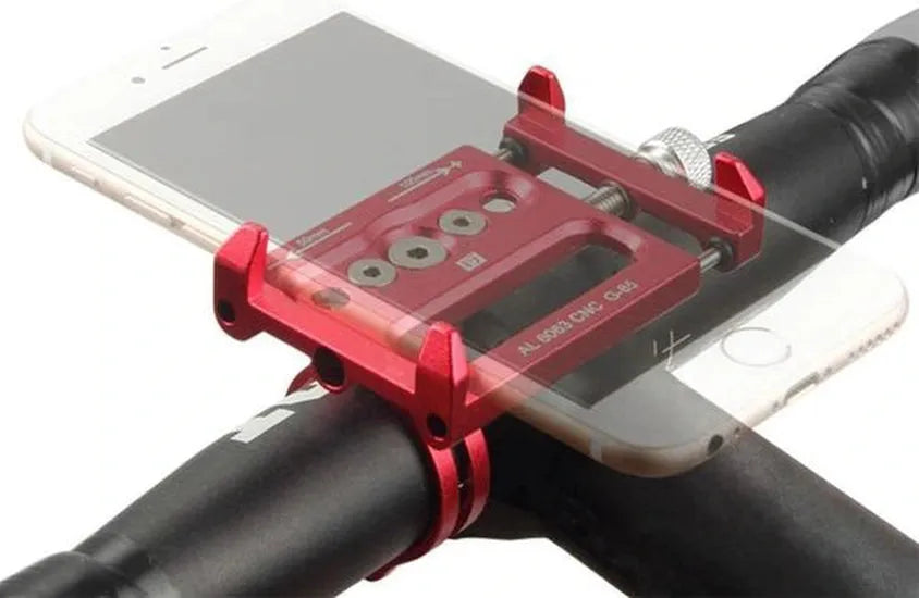 Telefoonhouder fiets – Aluminium stuurhouder – 360° draaibaar – Verstelbaar – Zwart-Ilumina Benelux