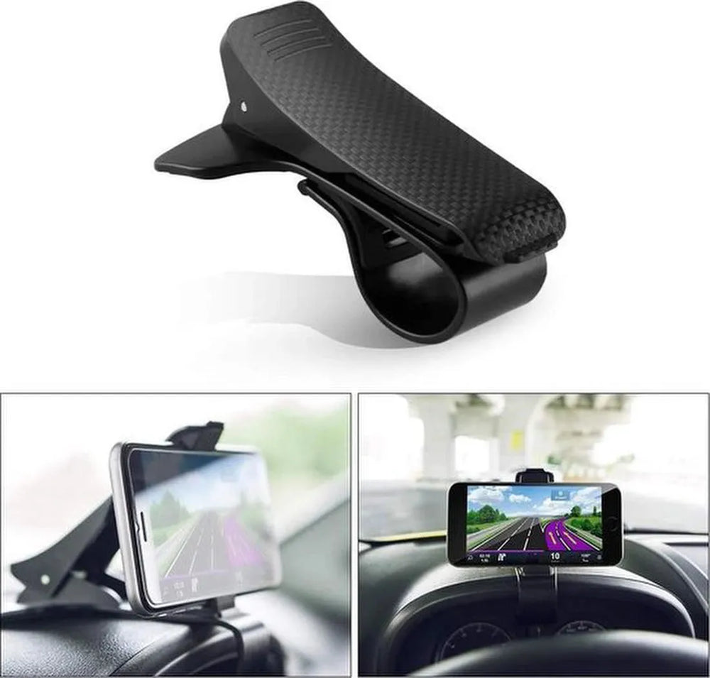 Telefoonhouder auto – Dashboard Autohouder – Universeel Smartphonehouder – Verstelbaar – Zwart-Telefoonhouders-Ilumina Benelux