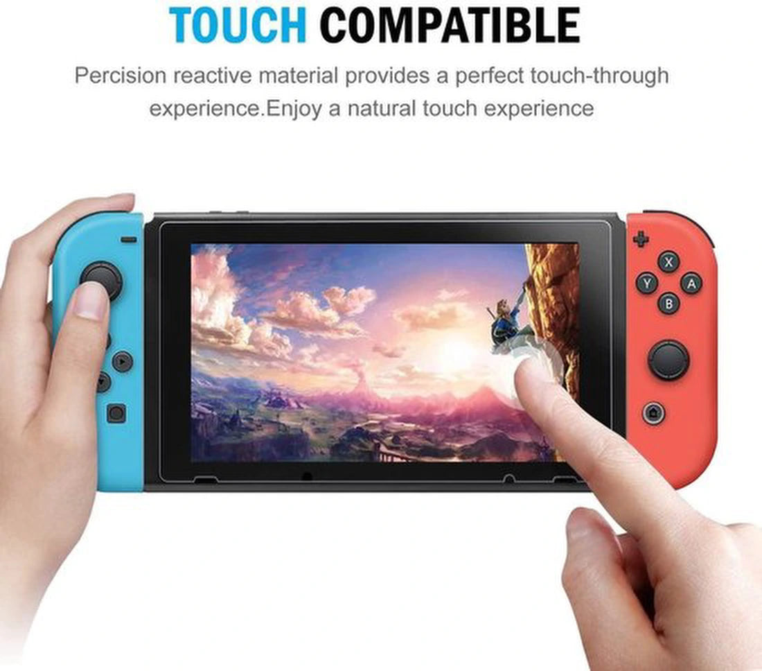 Screenprotector – Geschikt voor Nintendo Switch – Gehard Glas – Anti-kras – 1 Stuk – Transparant