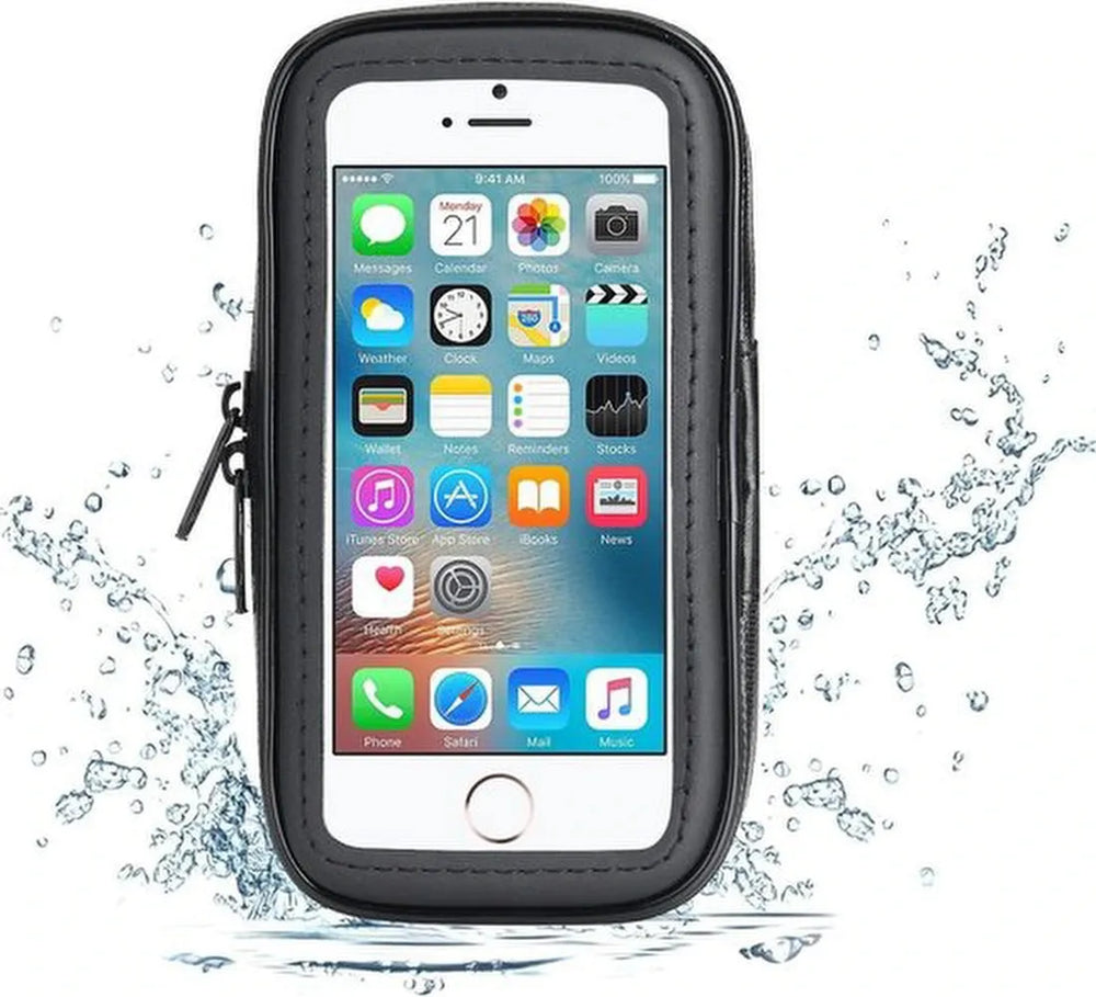 Telefoonhouder fiets – Universeel – Waterdicht – 360° draaibaar – Extra Large – Zwart-Ilumina Benelux