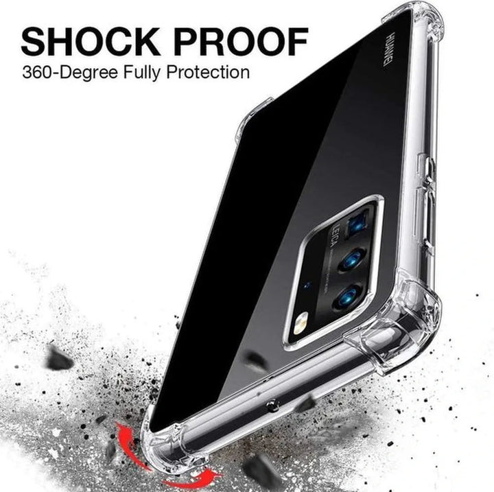 Huawei P40 Hoesjes – Siliconen Backcover – Schokbestendig Anti-shock – Transparant-Ilumina Benelux