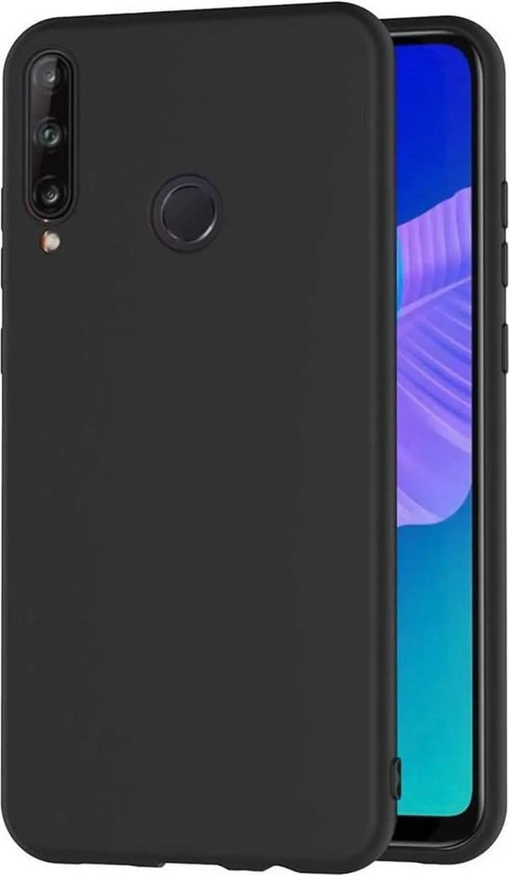 Huawei P40 Lite E Hoesjes – Siliconen Backcover – Schokbestendig – Zwart-Ilumina Benelux