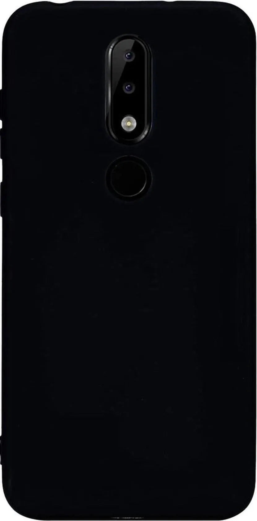 Nokia 5.1 Plus Hoesjes – Siliconen Backcover – Soft Silicone – Schokbestendig – Zwart-Ilumina Benelux