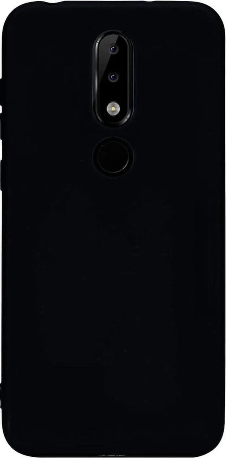 Nokia 5.1 Plus Hoesjes – Siliconen Backcover – Soft Silicone – Schokbestendig – Zwart-Ilumina Benelux