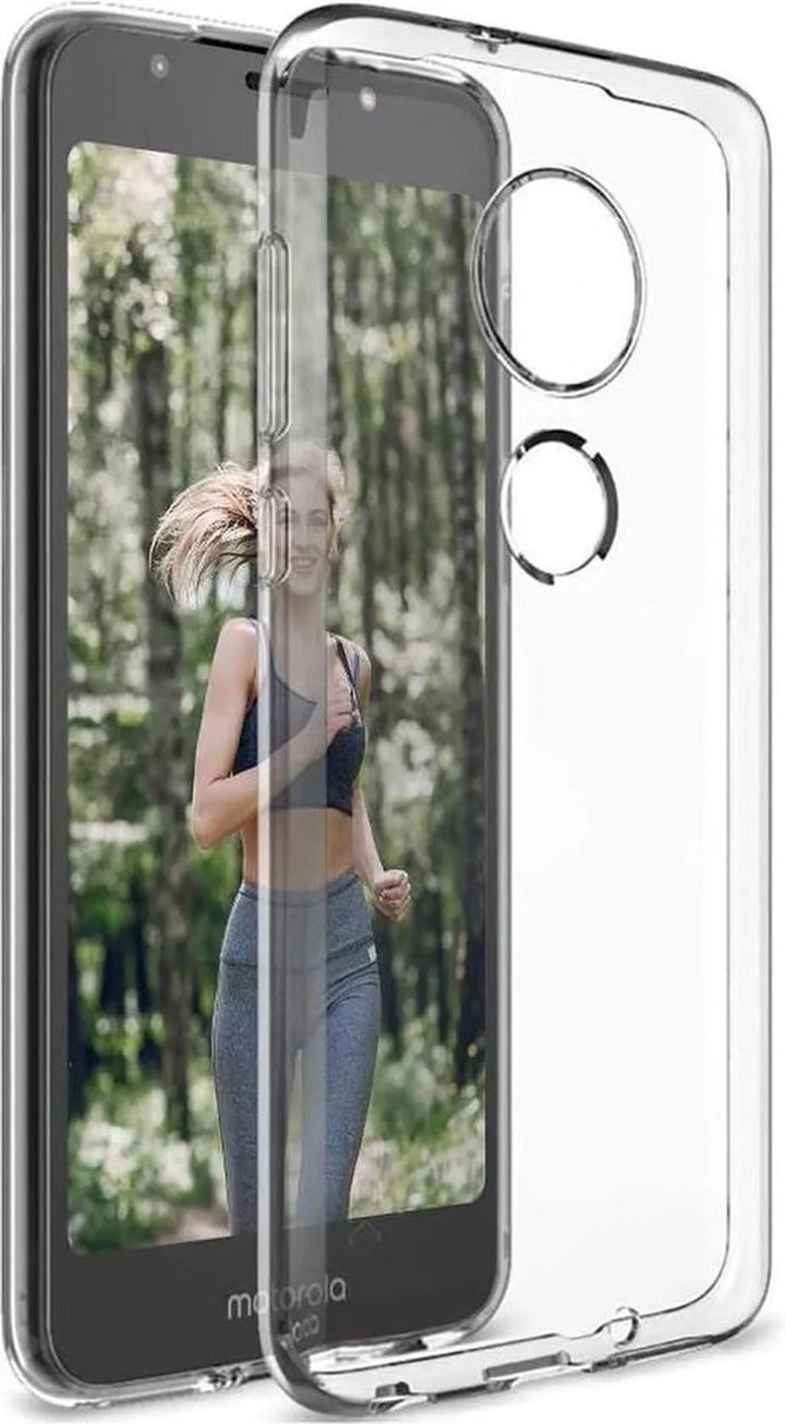 Motorola Moto G6 Play Hoesjes – Soft TPU Siliconen Backcover – Schokbestendig – Transparant-Ilumina Benelux