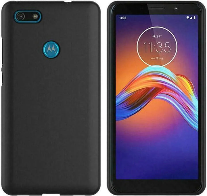 Motorola Moto E6 Play Hoesjes – Soft TPU Siliconen Backcover – Schokbestendig – Zwart-Ilumina Benelux