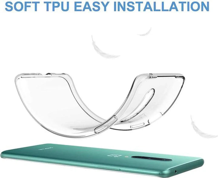 OnePlus 8 Hoesjes – Transparante Siliconen Backcover – Inclusief 2x Screenprotector – Schokbestendig-Ilumina Benelux