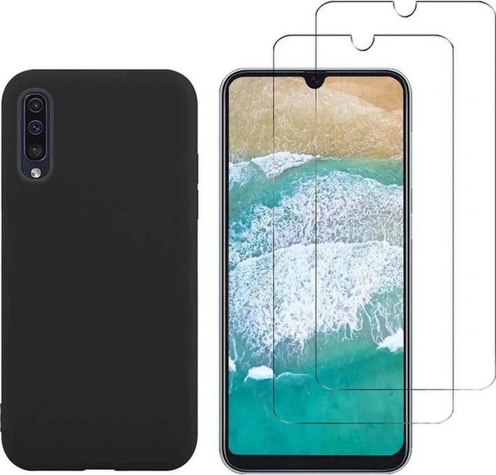 Huawei Y6 2019/Y6s Hoesjes – Siliconen Backcover – Inclusief 2x Screenprotector – Zwart-Ilumina Benelux