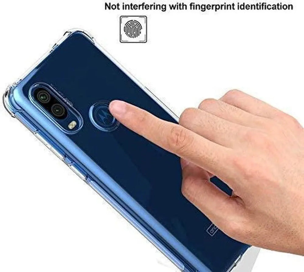 Motorola Moto One Vision Hoesjes – Soft TPU Siliconen Backcover – Schokbestendig – Transparant-Ilumina Benelux