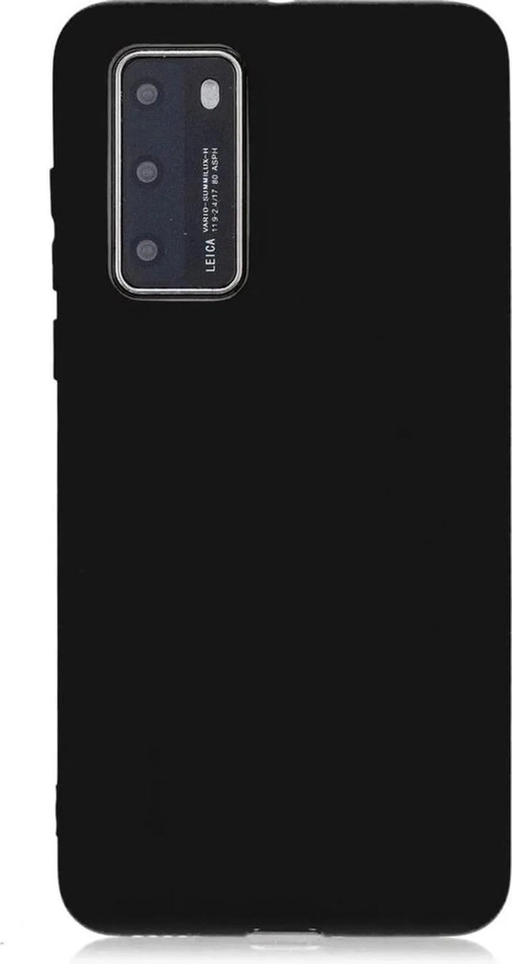 Huawei P40 Pro Hoesjes – Siliconen Backcover – Soft Silicone – Zwart-Ilumina Benelux