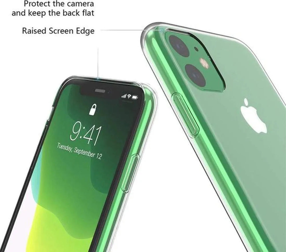 Nokia 8.3 Hoesjes – Transparante Siliconen Backcover – 2 Pack Screenprotector – Gehard Glas-Ilumina Benelux