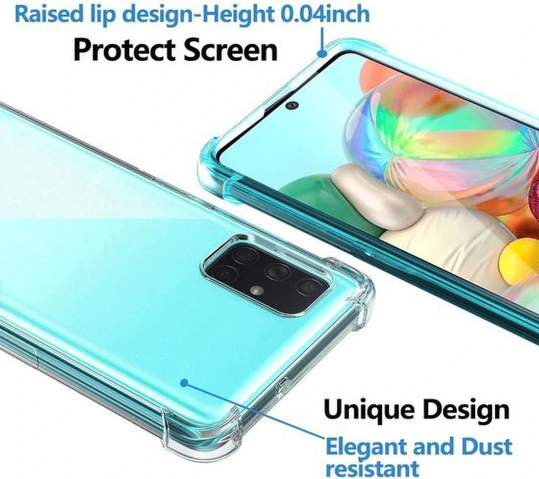 Shockproof Soft TPU hoesje zwart Silicone Case Samsung Galaxy A41