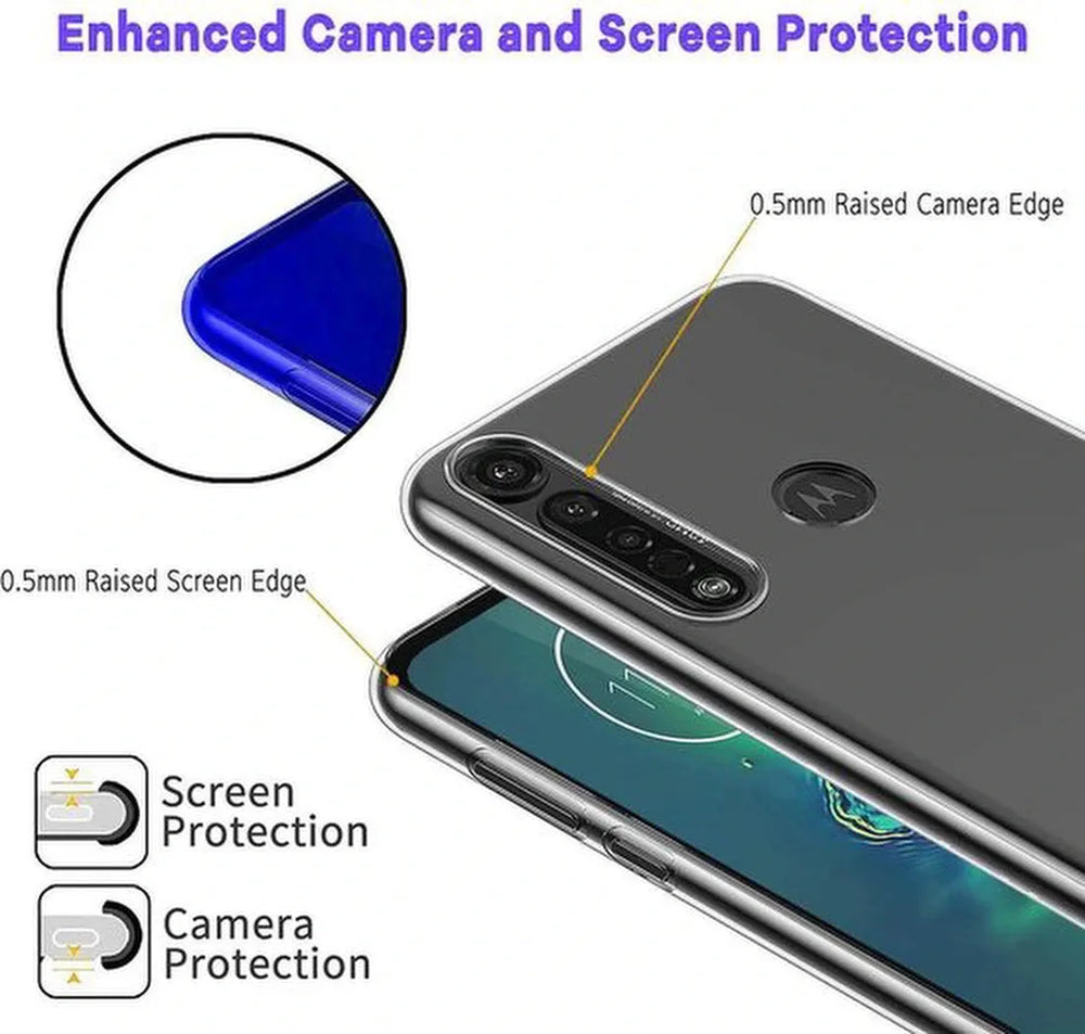 Motorola Moto G8 Power Hoesjes – Soft TPU Siliconen Backcover – Schokbestendig – Tarantparant-Ilumina Benelux