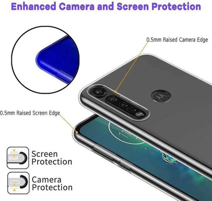 Motorola Moto G8 Power Hoesjes – Soft TPU Siliconen Backcover – Schokbestendig – Tarantparant-Ilumina Benelux