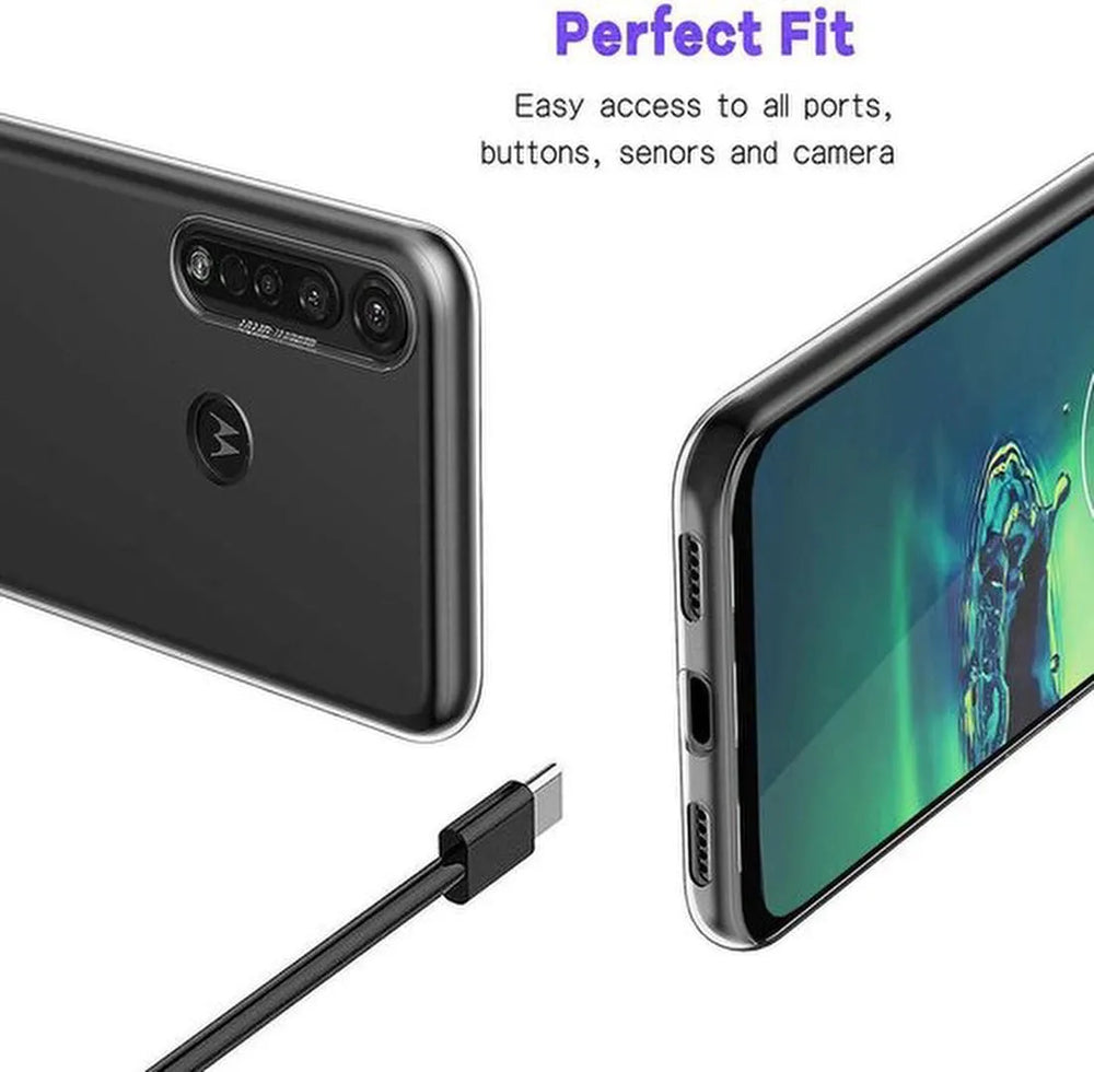 Motorola Moto G8 Power Hoesjes – Soft TPU Siliconen Backcover – Schokbestendig – Tarantparant-Ilumina Benelux