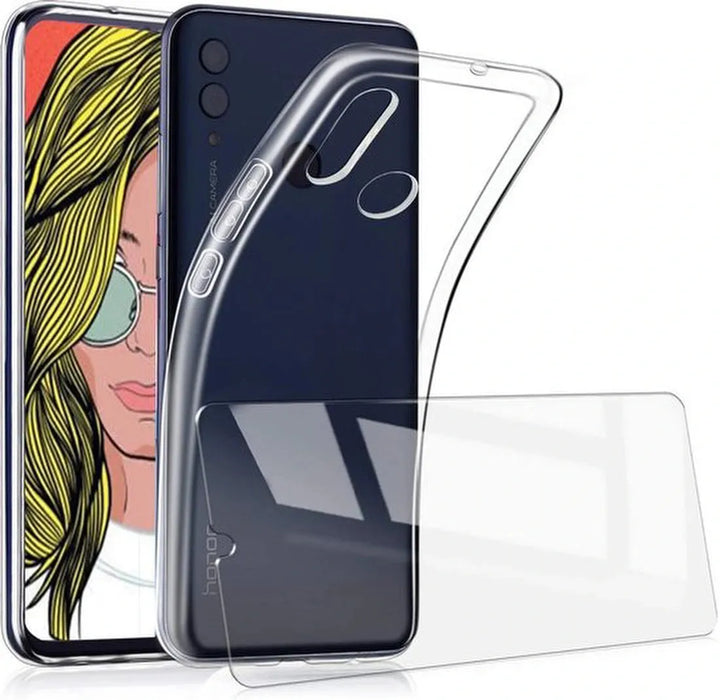 Huawei P Smart Z Hoesjes – Transparante Siliconen Backcover – Inclusief 2x Screenprotector – Anti-kras-Ilumina Benelux