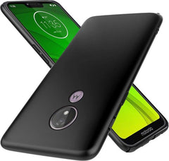 Motorola Moto G7 Plus / G7 Hoesjes – Soft TPU Siliconen Backcover – Schokbestendig – Zwart