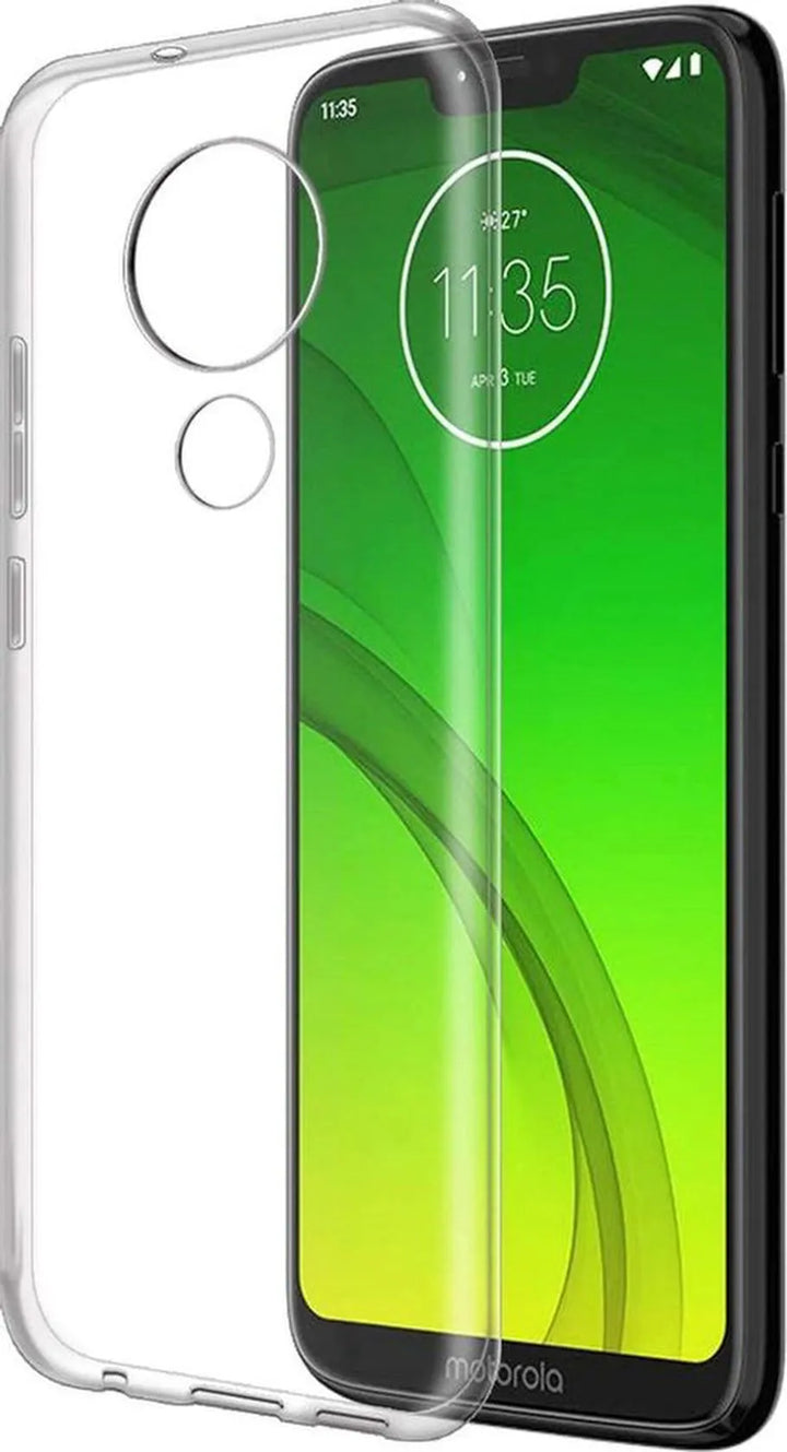 Motorola Moto G7 Power Hoesjes – Transparante Siliconen Backcover – Inclusief 2x Screenprotector – Anti-kras-Ilumina Benelux