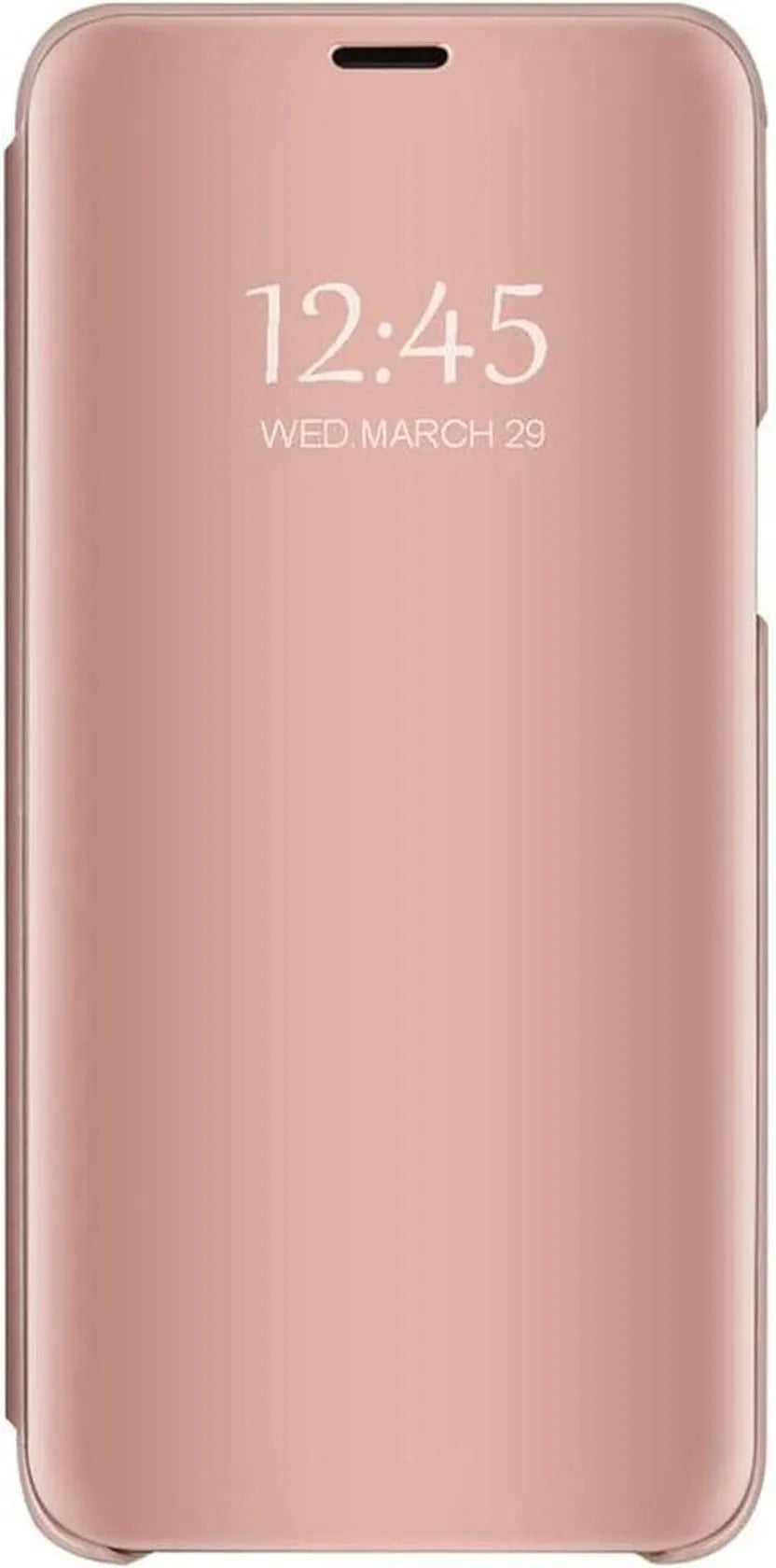 Huawei P40 Lite Hoesjes – Clear View Backcover – Transparant – Roségoud-Ilumina Benelux