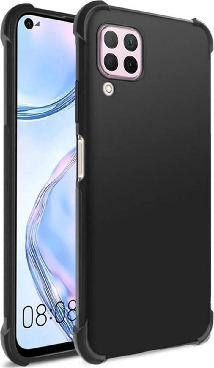 Huawei P40 Lite Hoesjes – Soft TPU Siliconen Backcover – Schokbestendig – Zwart-Ilumina Benelux