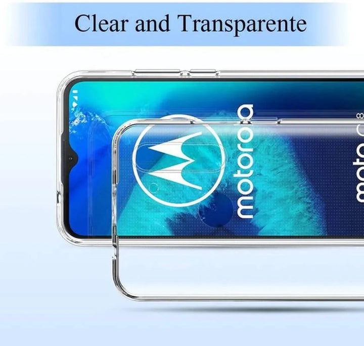 Motorola Moto G8 Power Lite Hoesjes – Transparante Siliconen Backcover – Inclusief 2x Screenprotector – Anti-kras-Ilumina Benelux