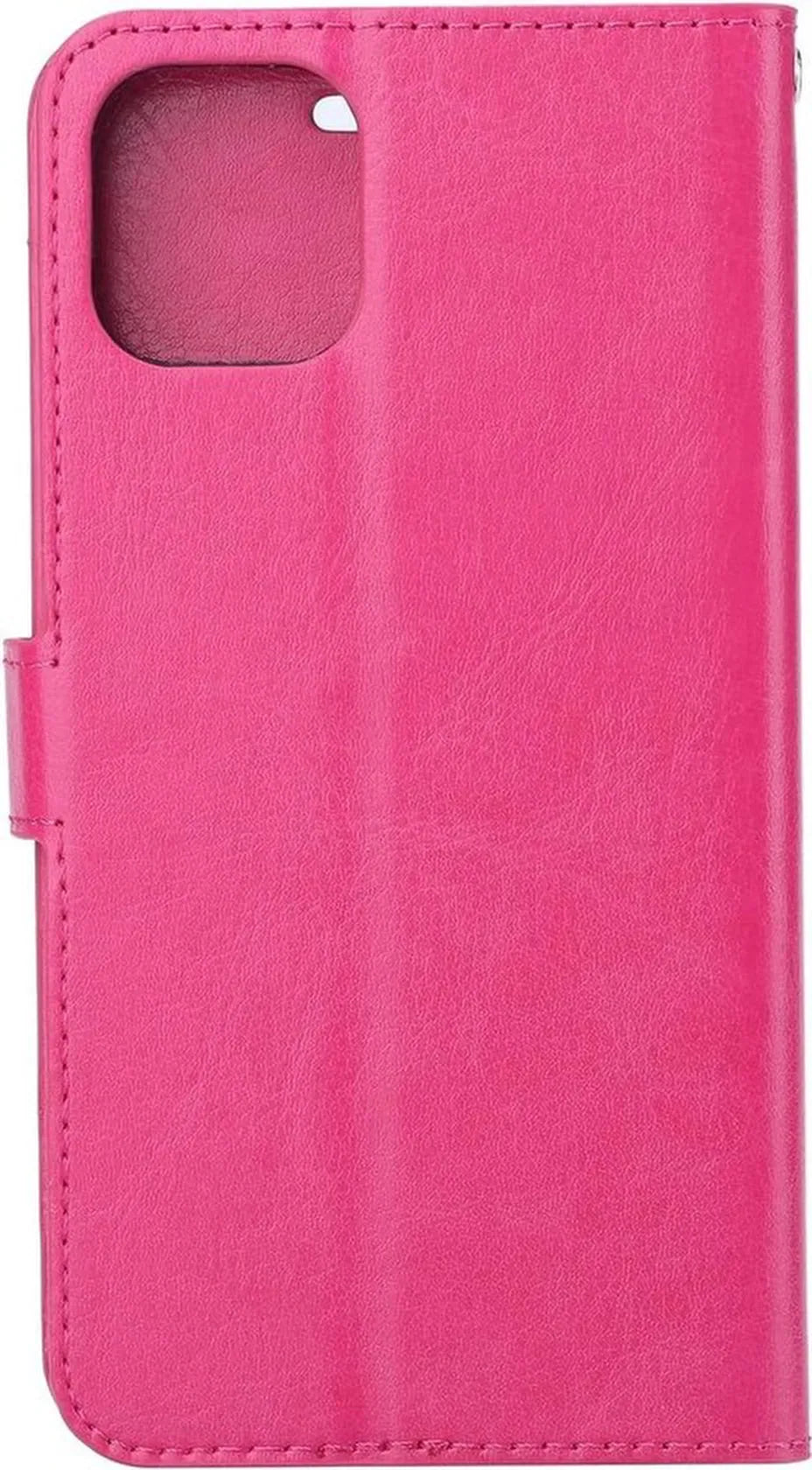 iPhone 12 Pro Hoesjes – Bookcase Portemonnee – Pasjeshouder – 2x Screenprotector Gehard Glas – Roze-Ilumina Benelux