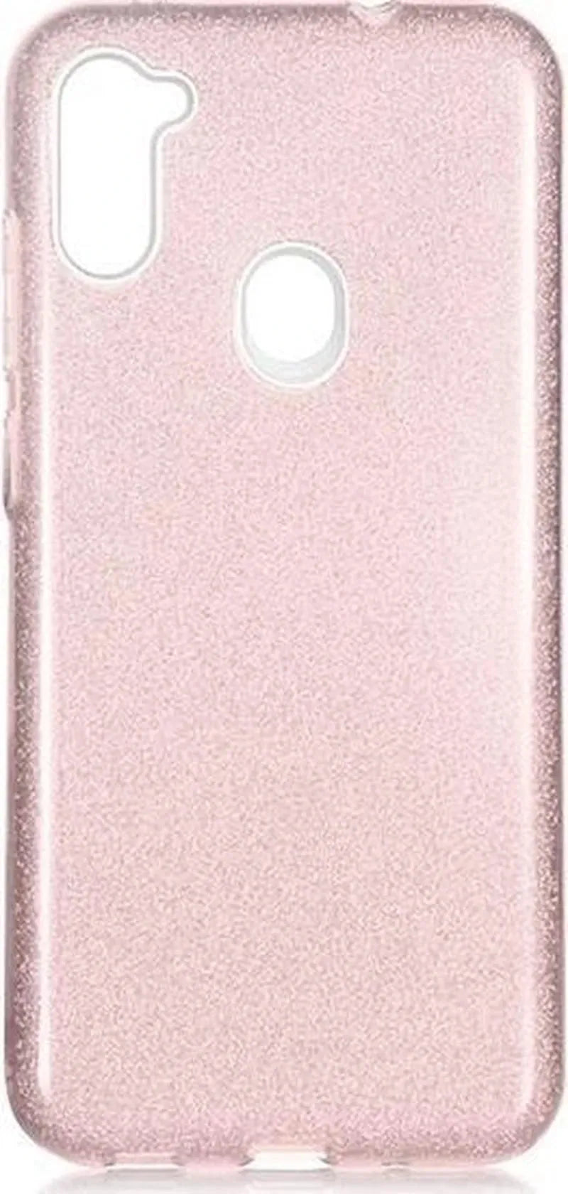 Samsung Galaxy A11 Hoesjes – Siliconen TPU Backcover – Glitters BlingBling – Rose-Ilumina Benelux