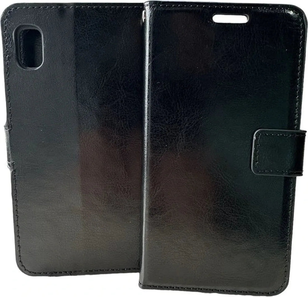 Samsung Galaxy A01 Core Hoesjes – Portemonnee Hoes – Pasjeshouder – Bookcase – Zwart-Ilumina Benelux