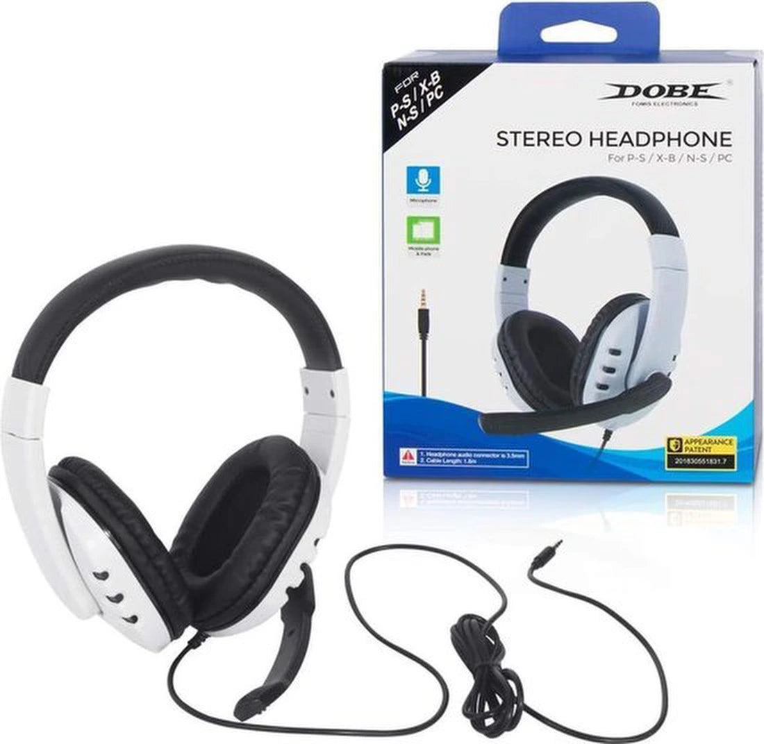 Dobe TY-0820 - Gaming Headset - Premium - Geschikt voor PS4, PS5, Playstation 4 / 5, PC, Xbox Series X, One en Nintendo Switch