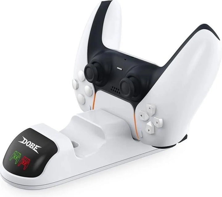 Oplaadstation – Geschikt voor PS5 DualSense – 2 Controllers Opladen – USB-C Snellader – LED-indicator – Zwart-Spelconsolelader-Ilumina Benelux